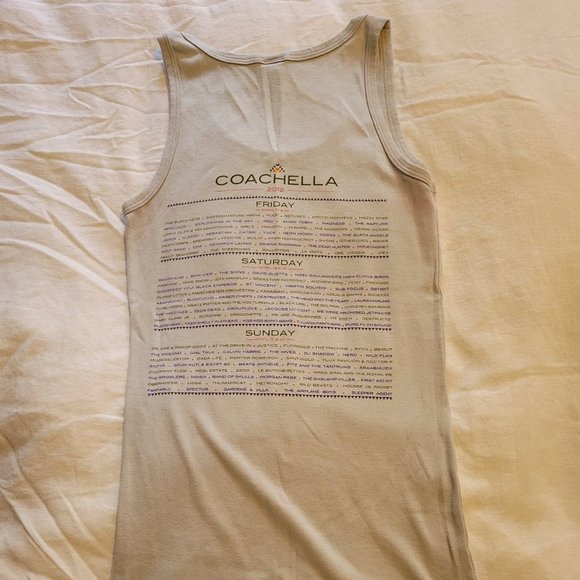 Coachella 2012 souvenir band lineup tank youth large - Picture 4 of 5